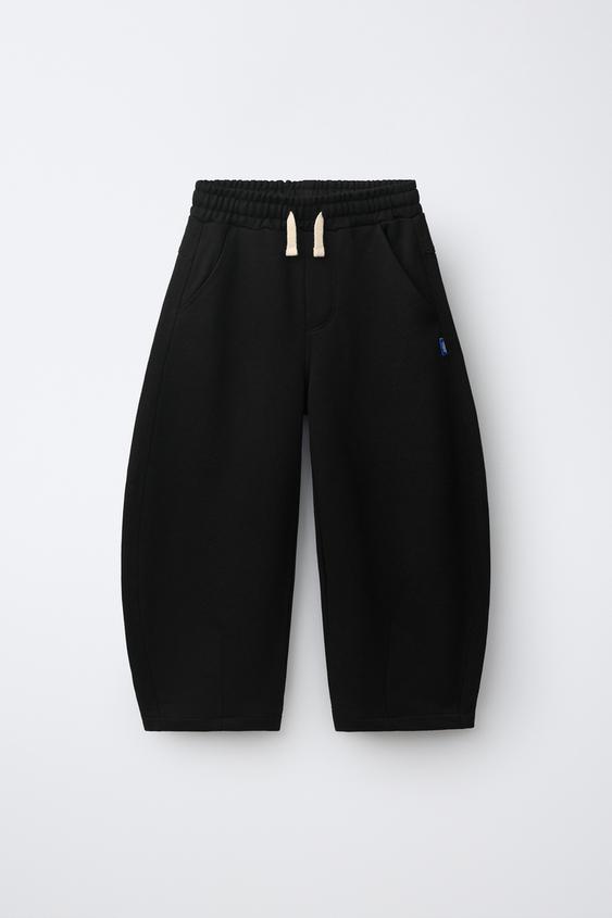 BARREL PLUSH TROUSERS - Black by Zara - Image 0
