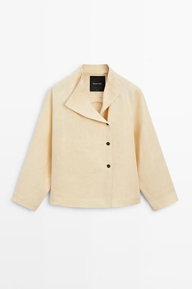 Zara 100% linen kimono with buttons and tie - 203 - Image 0
