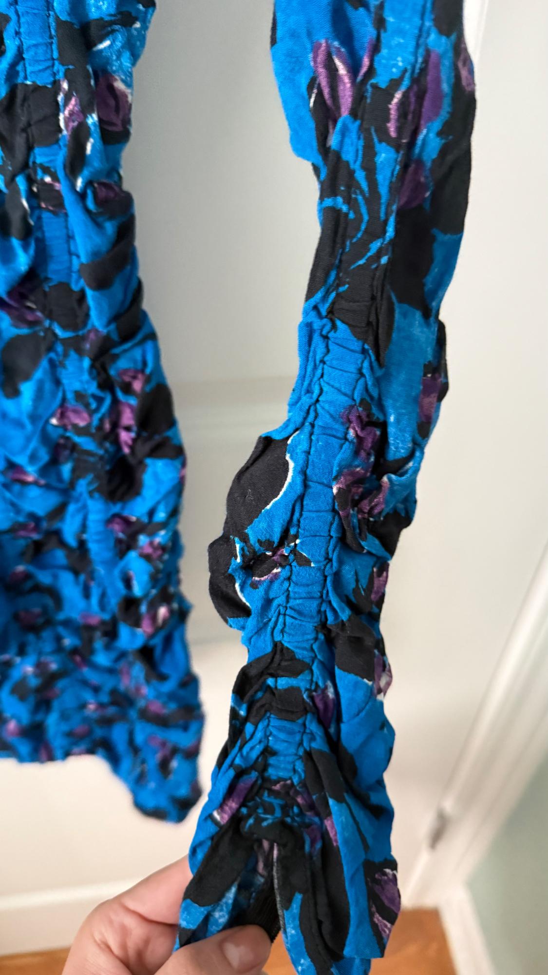 DRAPED PRINT DRESS - Image 5