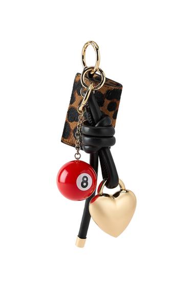 MULTI-CHARM KEY RING WITH PURSE - Golden by Zara - Image 0