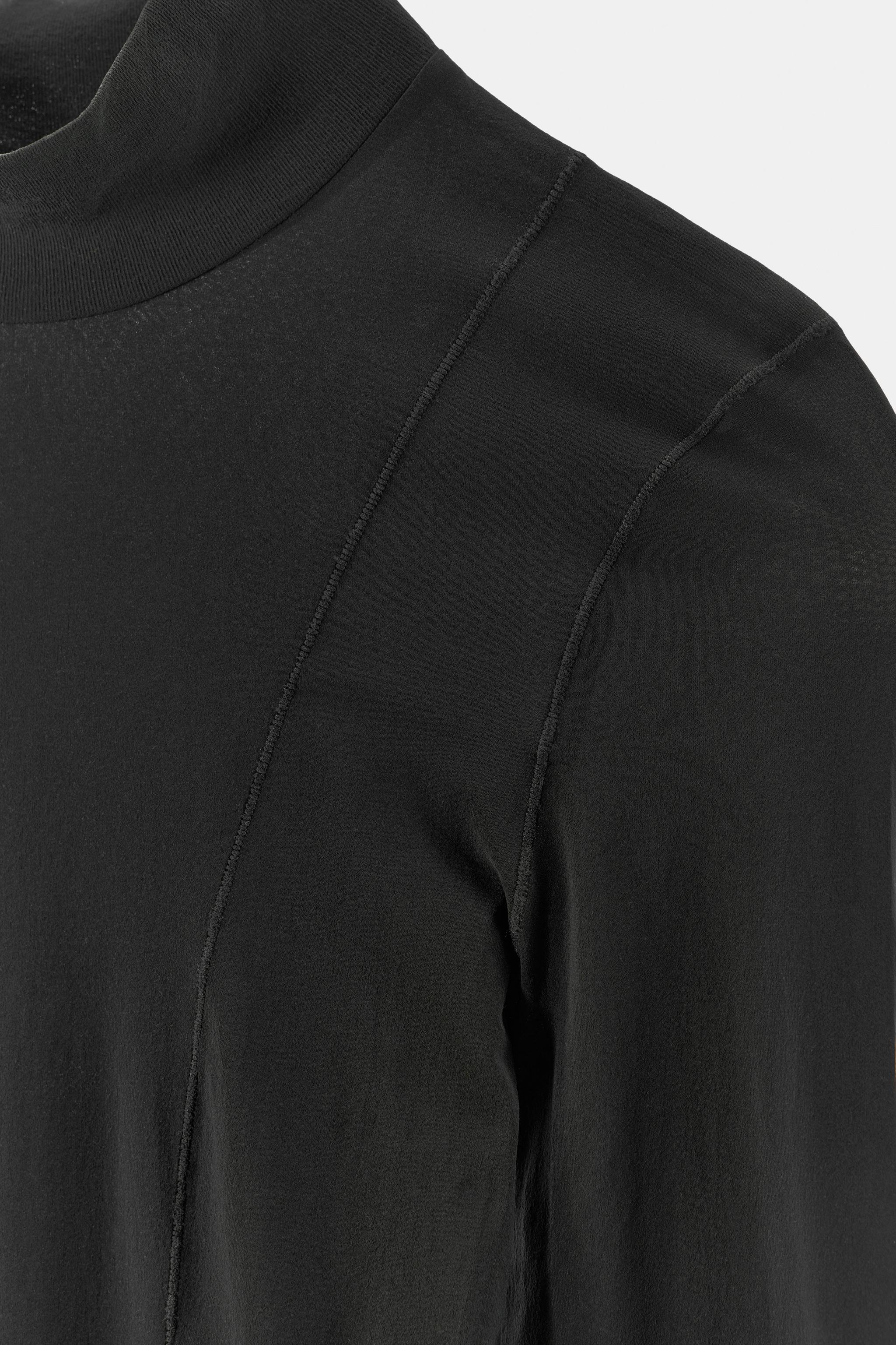 HIGH NECK TOP WITH POLYAMIDE - Black | ZARA United States