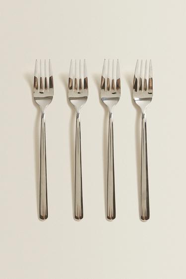 PACK OF SHINY STEEL FORKS (PACK OF 4) - Multicoloured by Zara - Image 1
