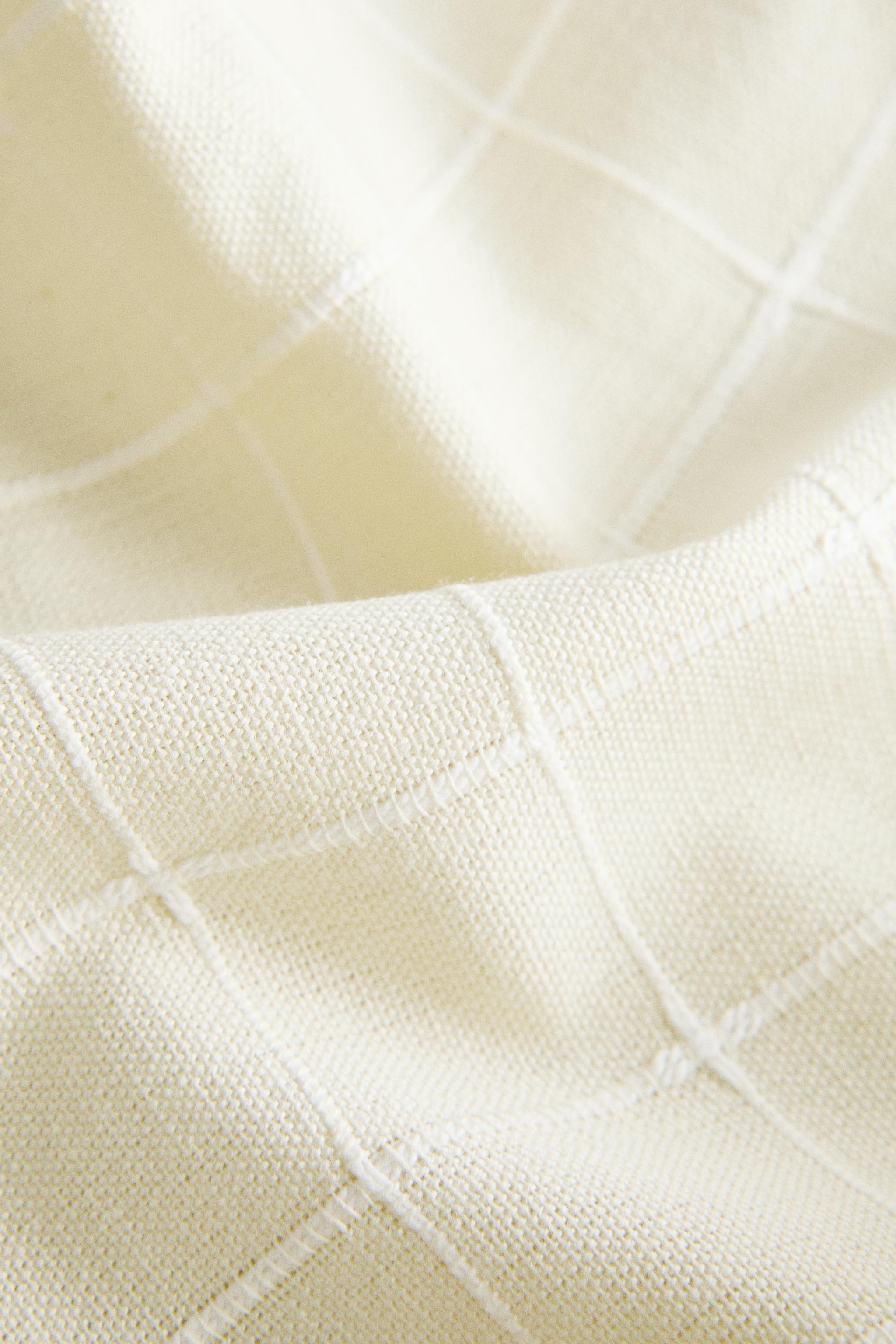 SERVIETTES DE TABLE QUADRILLÉES FIL TEINTÉ