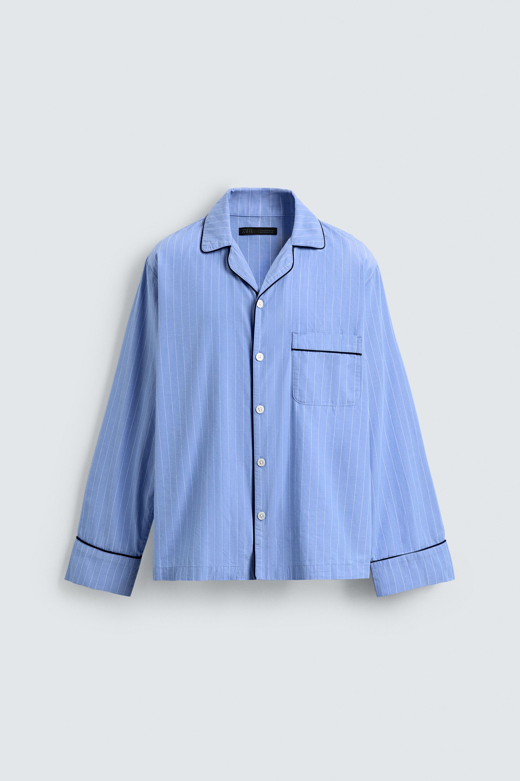 PAJAMA SET WITH CONTRAST PIPING