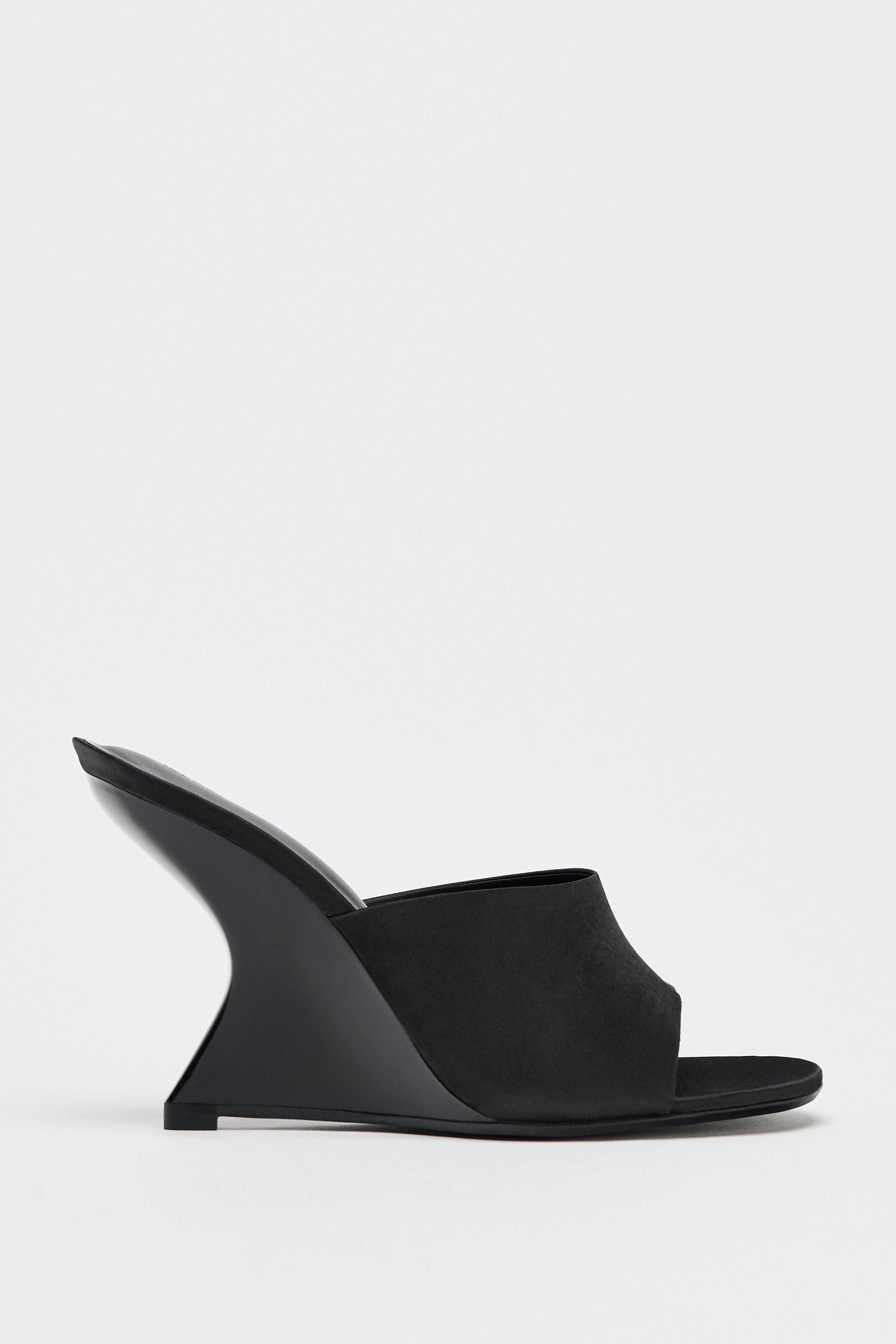 安心★関税込み★ZARA★PATENT-EFFECT WEDGE PATENT-EFFECT WEDGE - white | ZARA United States
