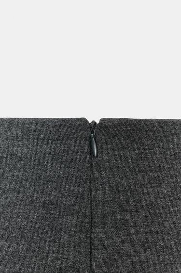 LANGES ASYMMETRISCHES KLEID - Anthrazit von Zara