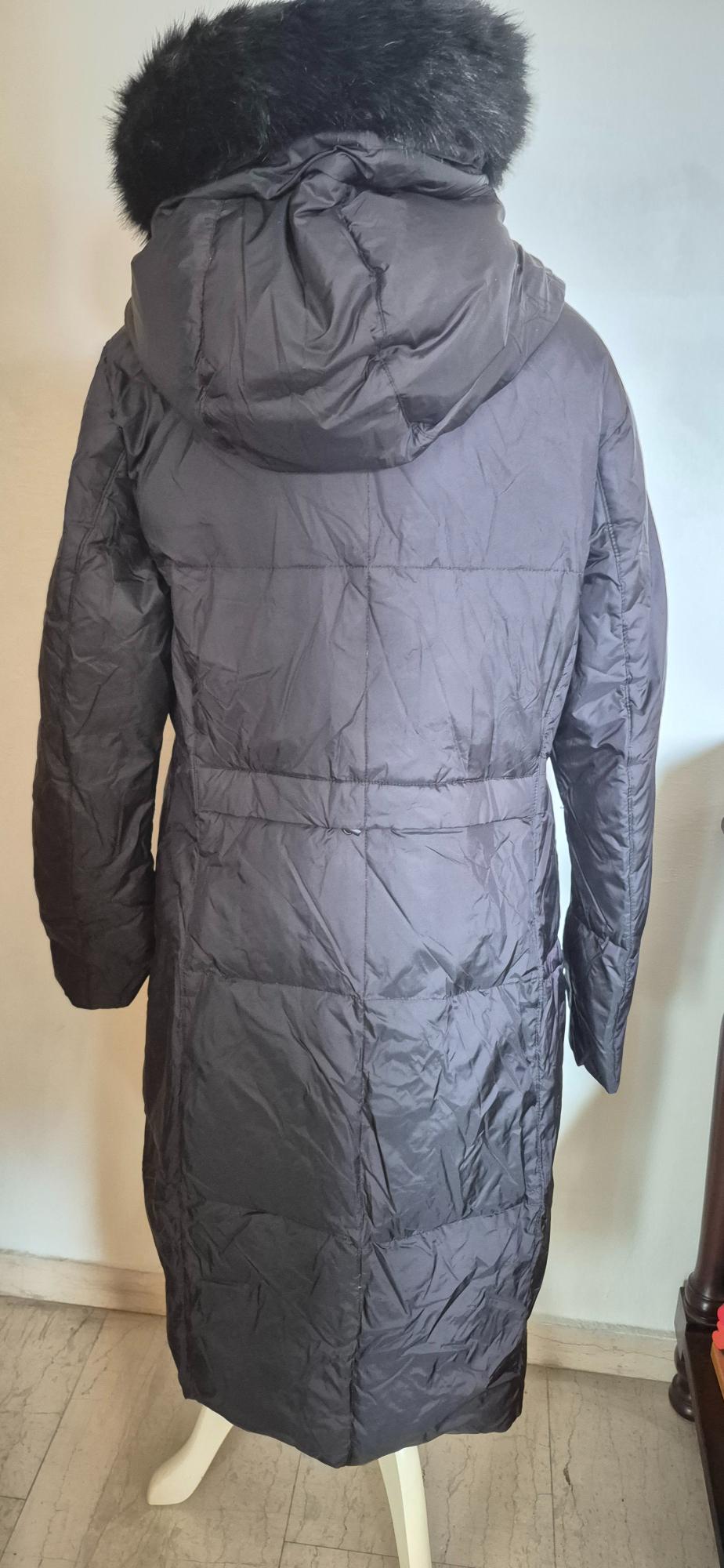 HOODED DOWN PUFFER JACKET WITH A FAUX FUR TRIM - Image 2