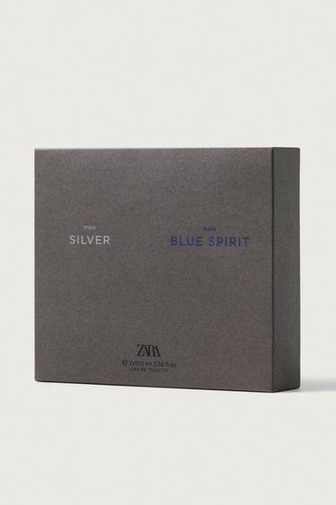 SILVER MAN + BLUE SPIRIT EDT 2X100ML (3.4 FL.OZ) — TINTED LEATHER 2