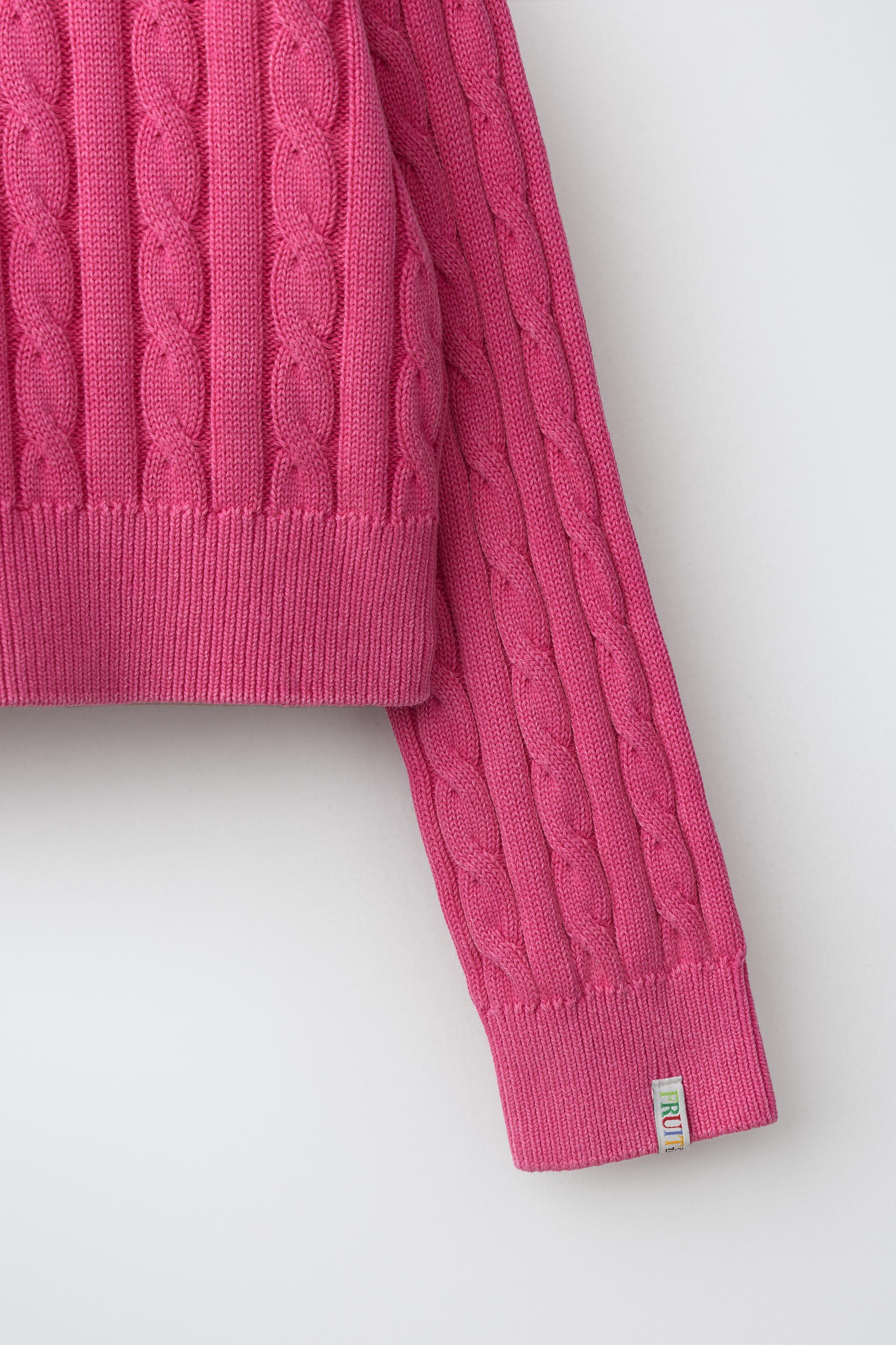 PULL EN MAILLE À TORSADES FRUIT OF THE LOOM™