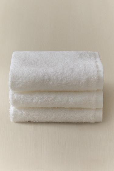 LOT SERVIETTES INVITÉS COTON (LOT DE 3) - Blanc de Zara - Image 5