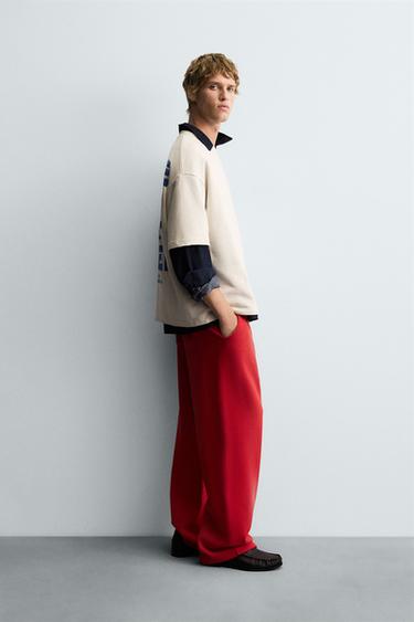 WASHED GRAPHIC PRINT SWEATSHIRT - Mid-ecru by Zara - Image 3