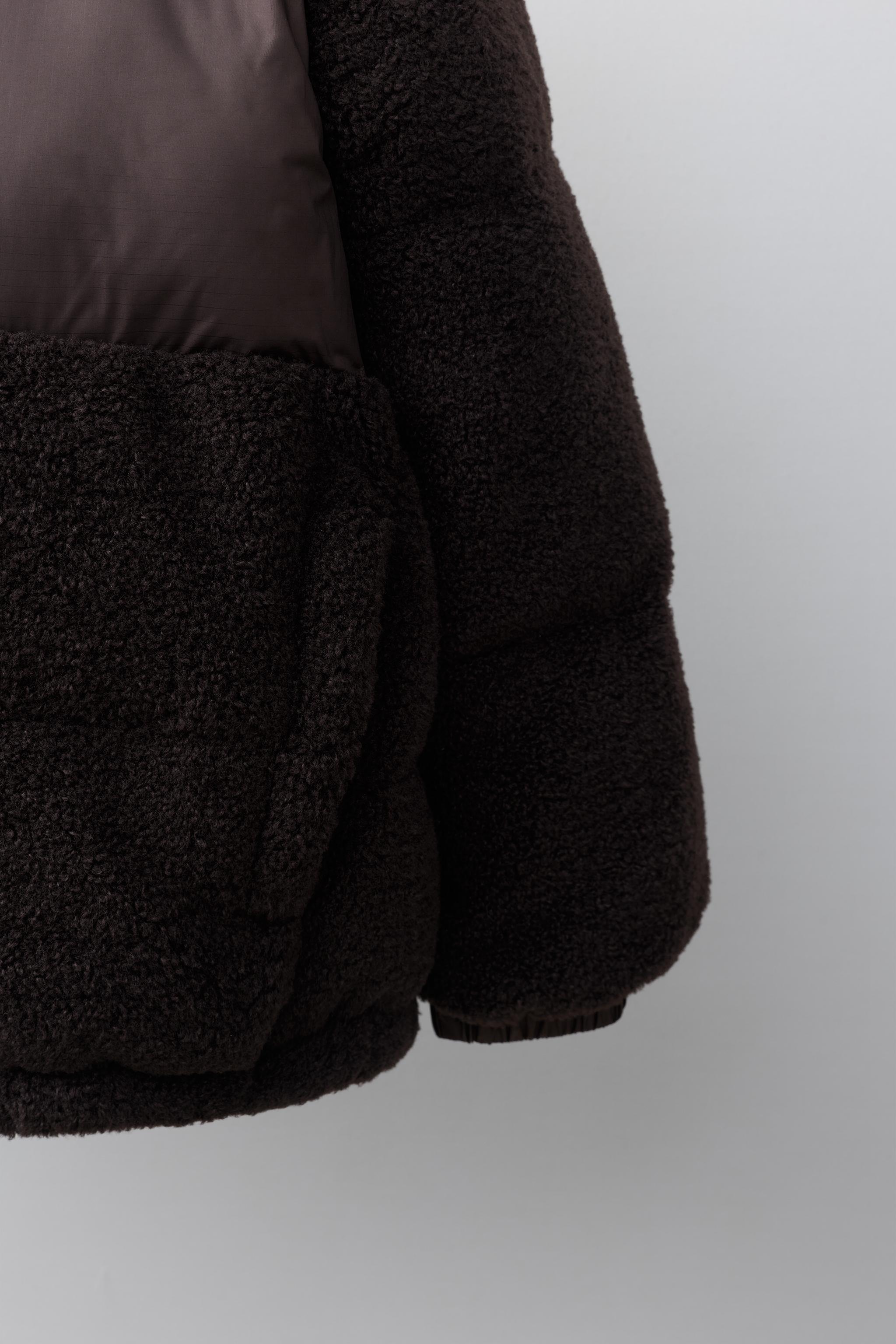 COMBINED QUILTED SHEARLING JACKET