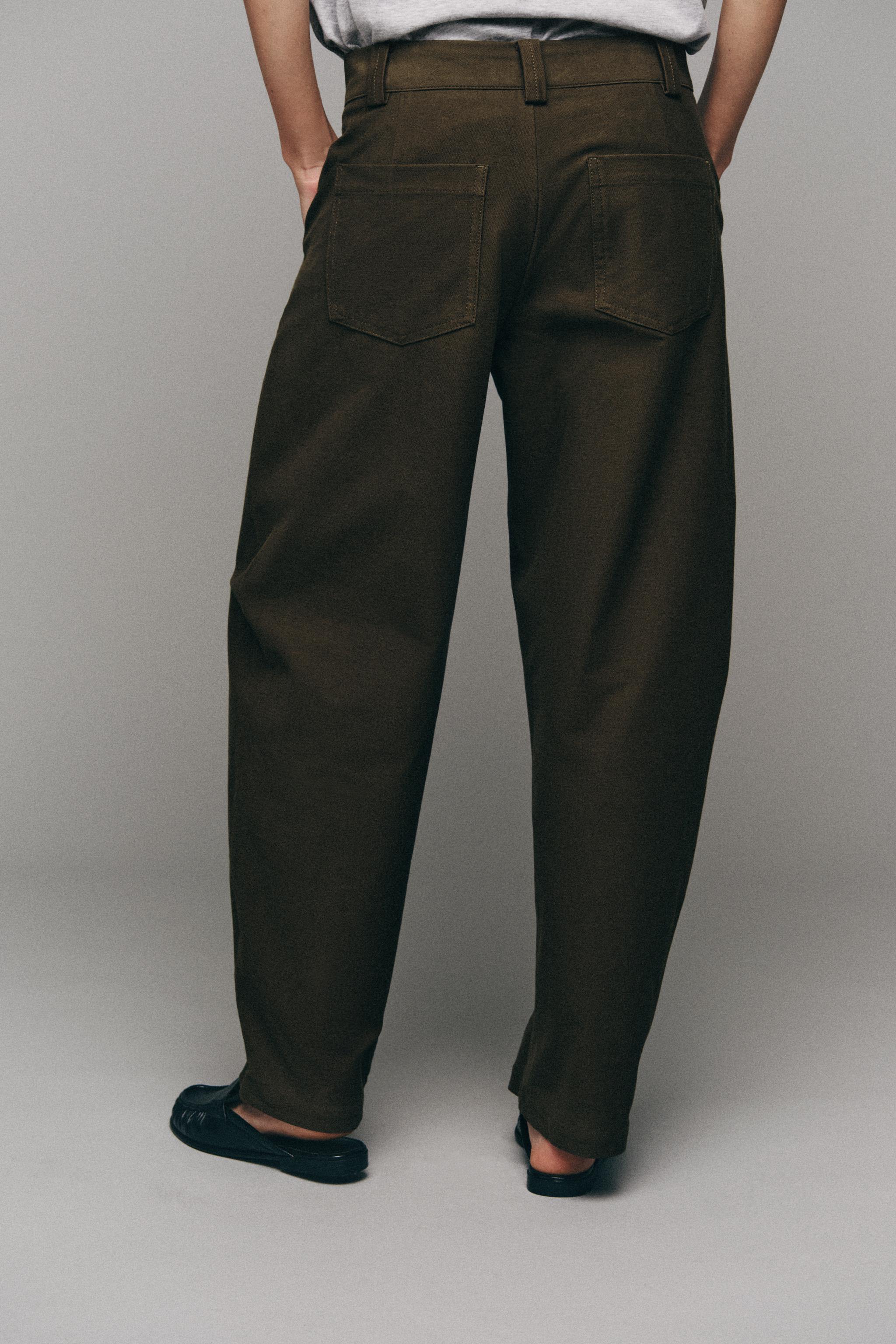 Zara Barrel Pantolon görsel 6