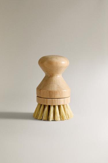 SMALL BRUSH WITH REPLACEABLE BRISTLES - Light beige by Zara