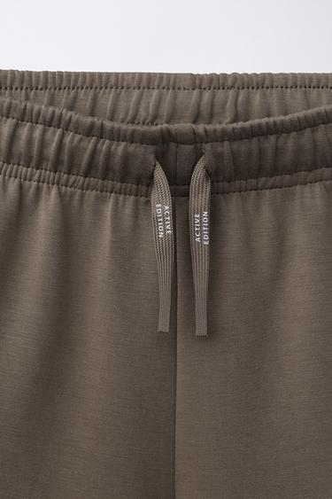 SPORTY SLOGAN BERMUDA SHORTS - Brown by Zara - Image 2
