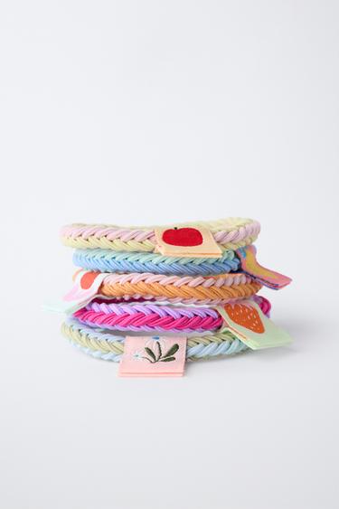 LOT DE CINQ CHOUCHOUS ÉTIQUETTE - Multicolore de Zara - Image 1