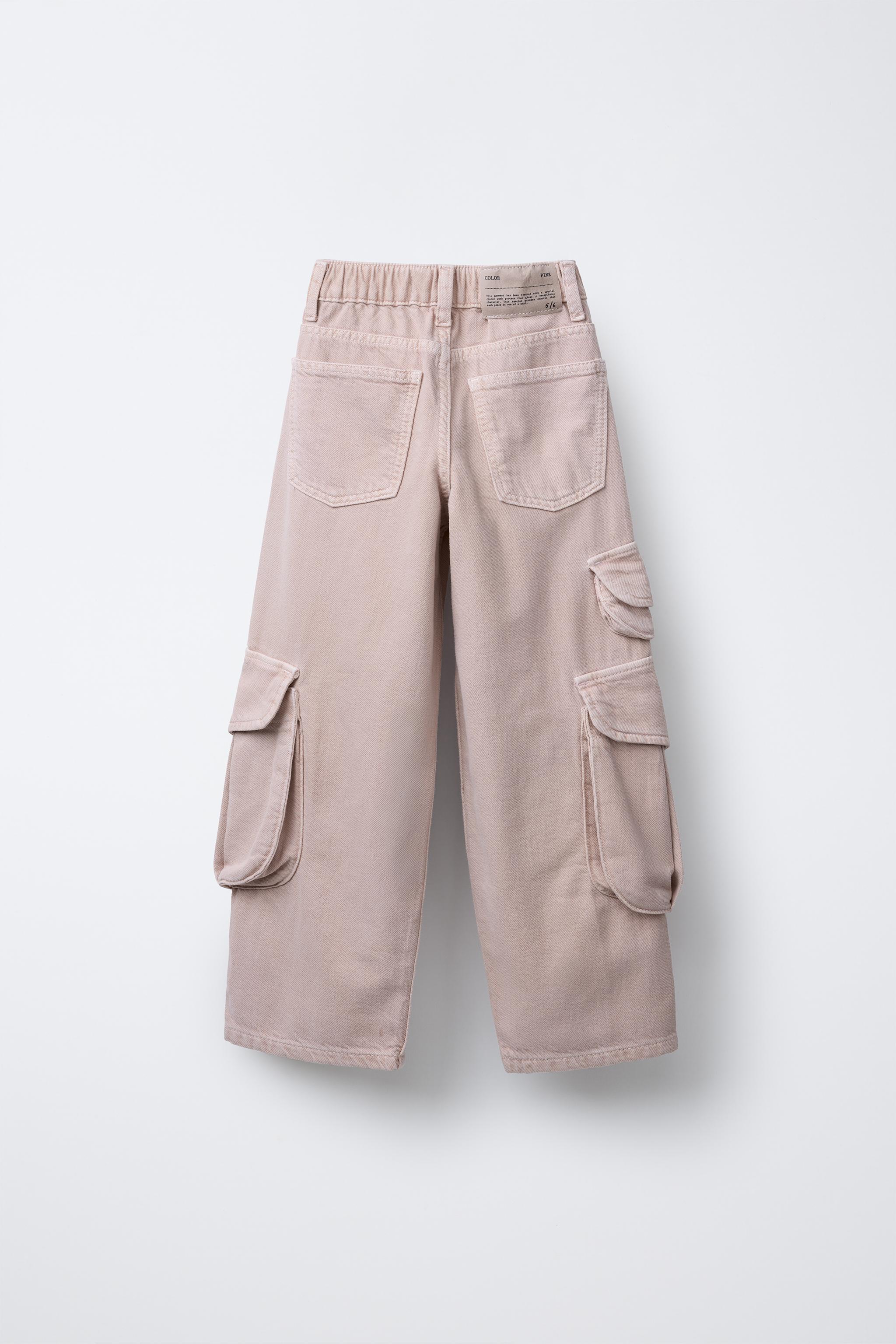 ZARA utility multi pocket pants black - メルカリ