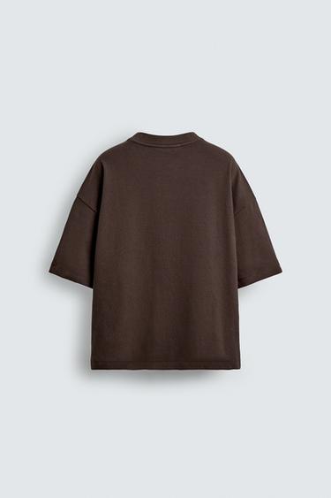 BOXY FIT SWEATSHIRT - Chocolate by Zara - Image 7