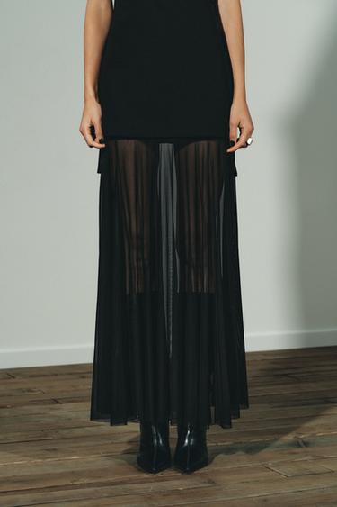 ROBE TRANSPARENTE ET BIMATIÈRE - Noir de Zara - Image 4
