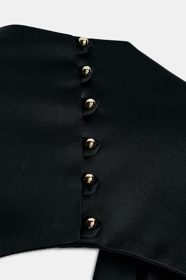 ROBE COURTE EFFET BALLON - Noir de Zara - Image 10