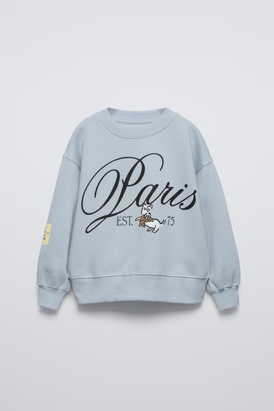 PARIS KÖPEK DESENLİ SWEATSHIRT_0