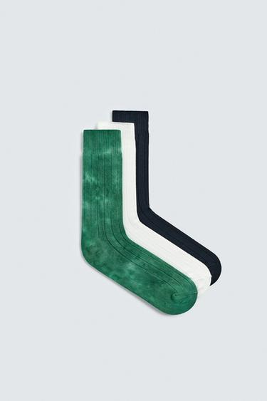 CALCETINES RIB COMBINADOS PACK 3 AARON LEVINE X ZARA - de Zara