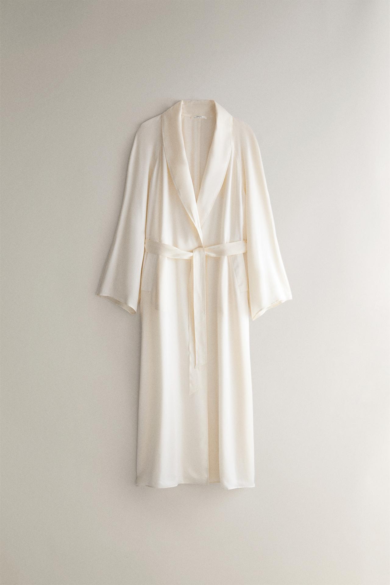 LONG MULBERRY SILK DRESSING GOWN