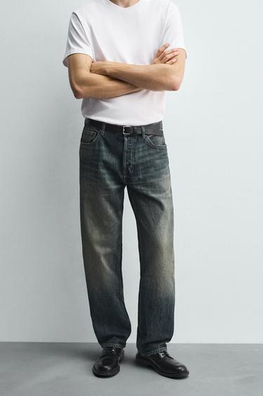 ДЖИНСЫ STRAIGHT FIT — ВЫЦВЕТШИЙ СИНИЙ от Zara