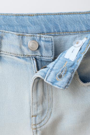 JEAN LARGE FLEURS STRASS - Bleu de Zara - Image 2