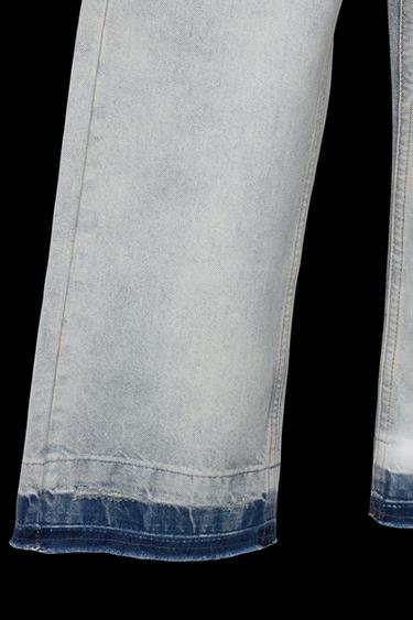 SEAMLESS HEM FLARE JEANS - Blue by Zara