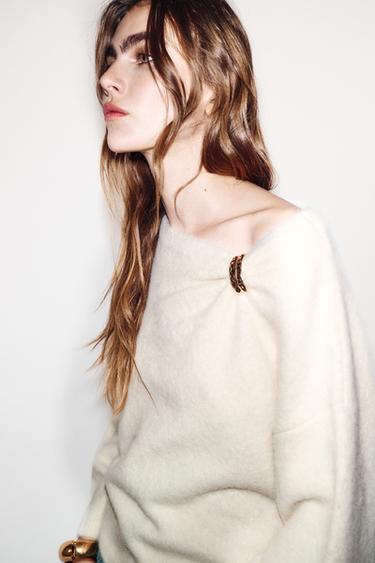 JERSEY PUNTO BROCHE - Crudo de Zara