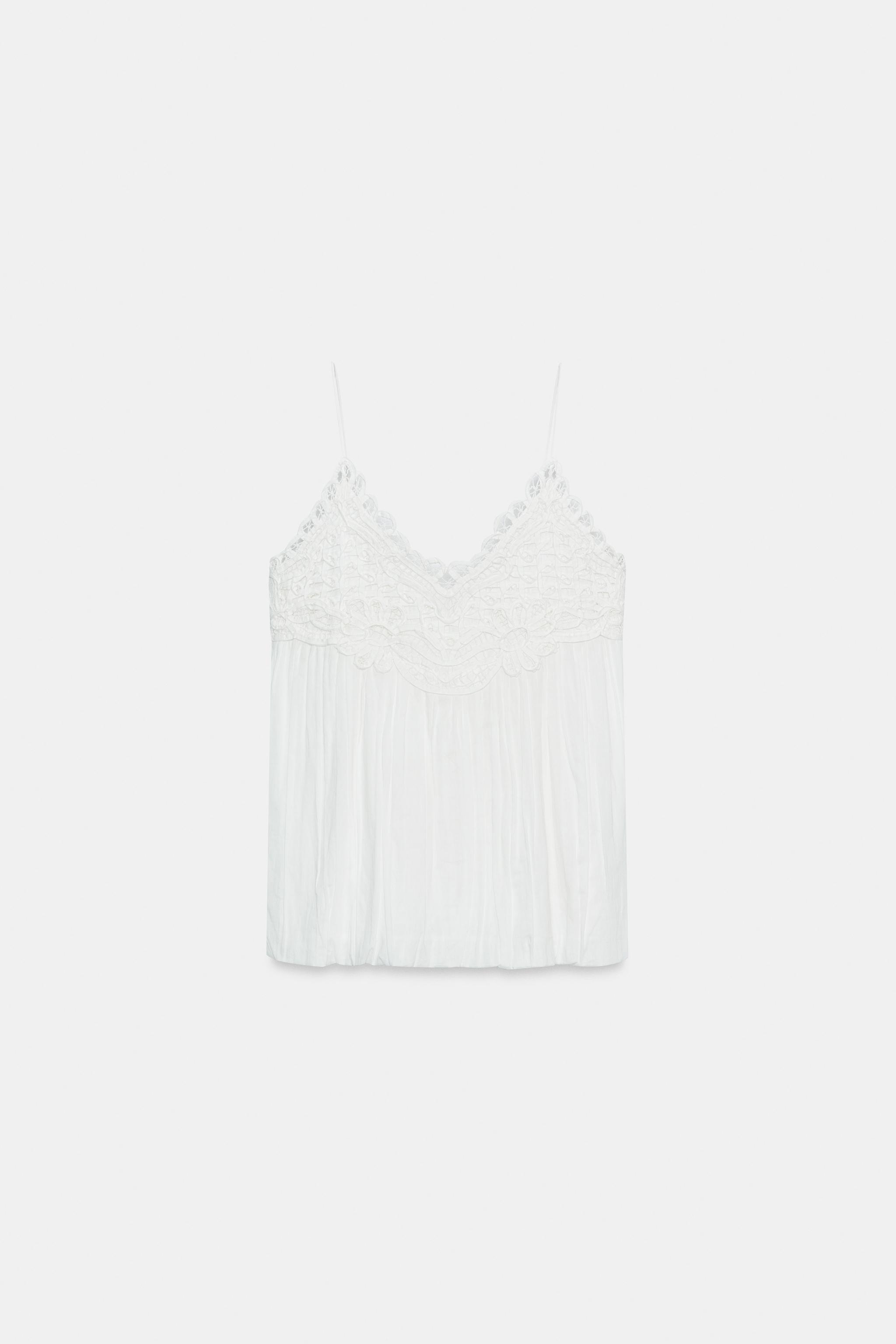 ZW COLLECTION EMBROIDERED PUFFY TOP