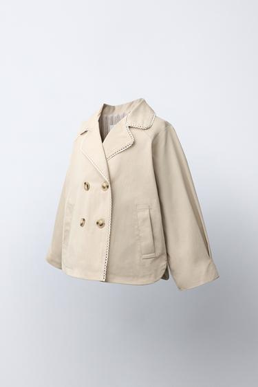 TRENCH COURT EN DENTELLE - Beige de Zara - Image 1