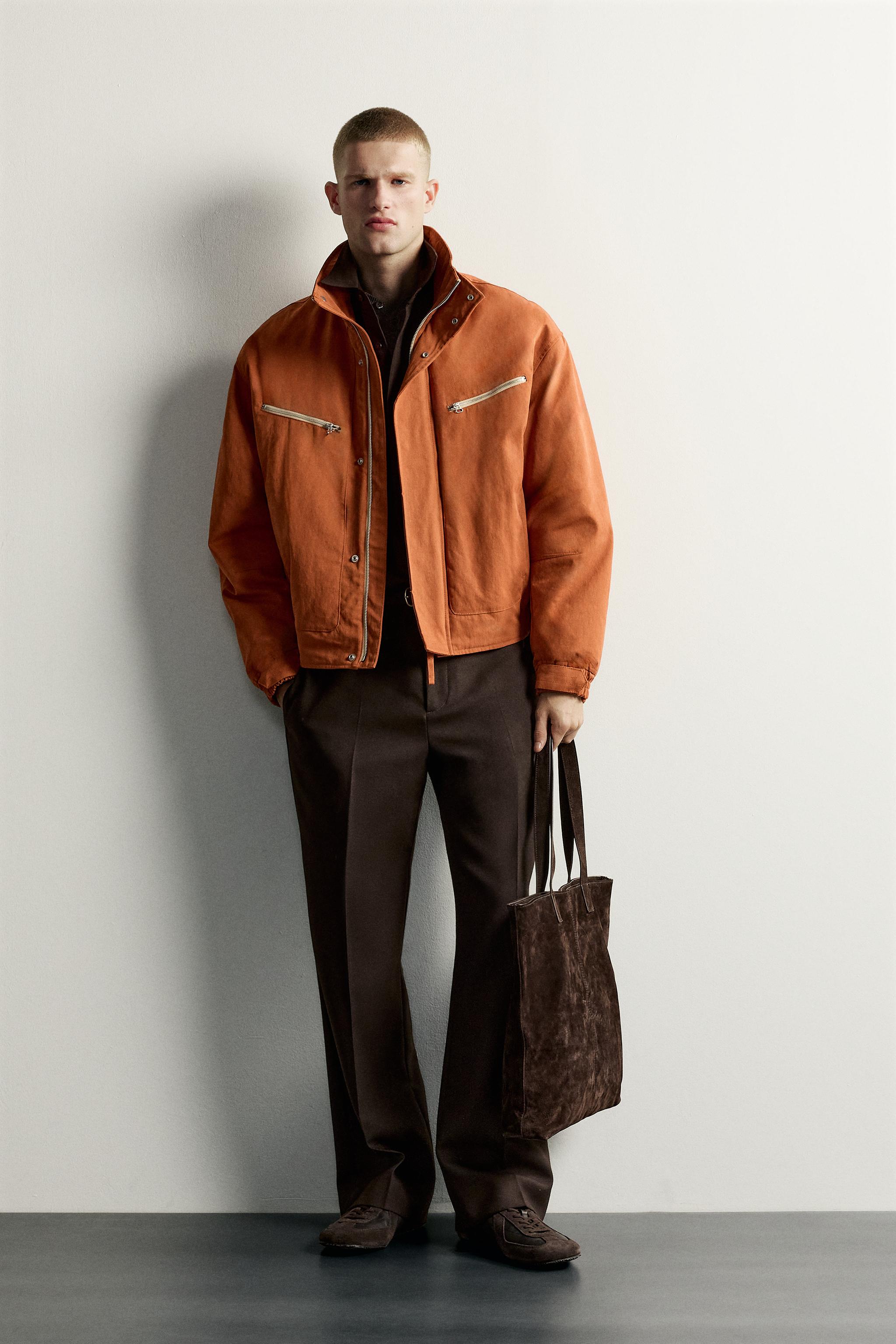BLOUSON RELAXED FIT ZIPPÉ CONTRASTE