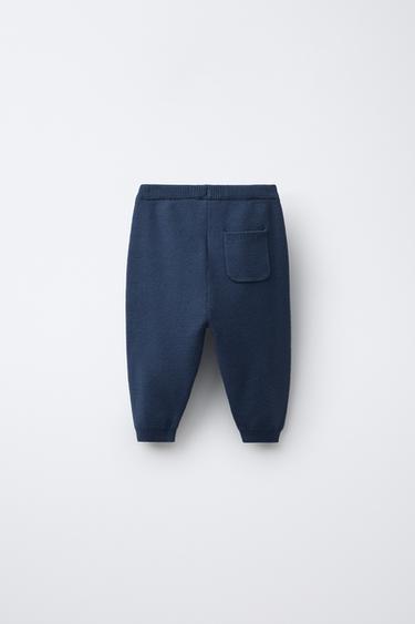 PANTALON DE JOGGING EN MAILLE - Bleu de Zara - Image 1