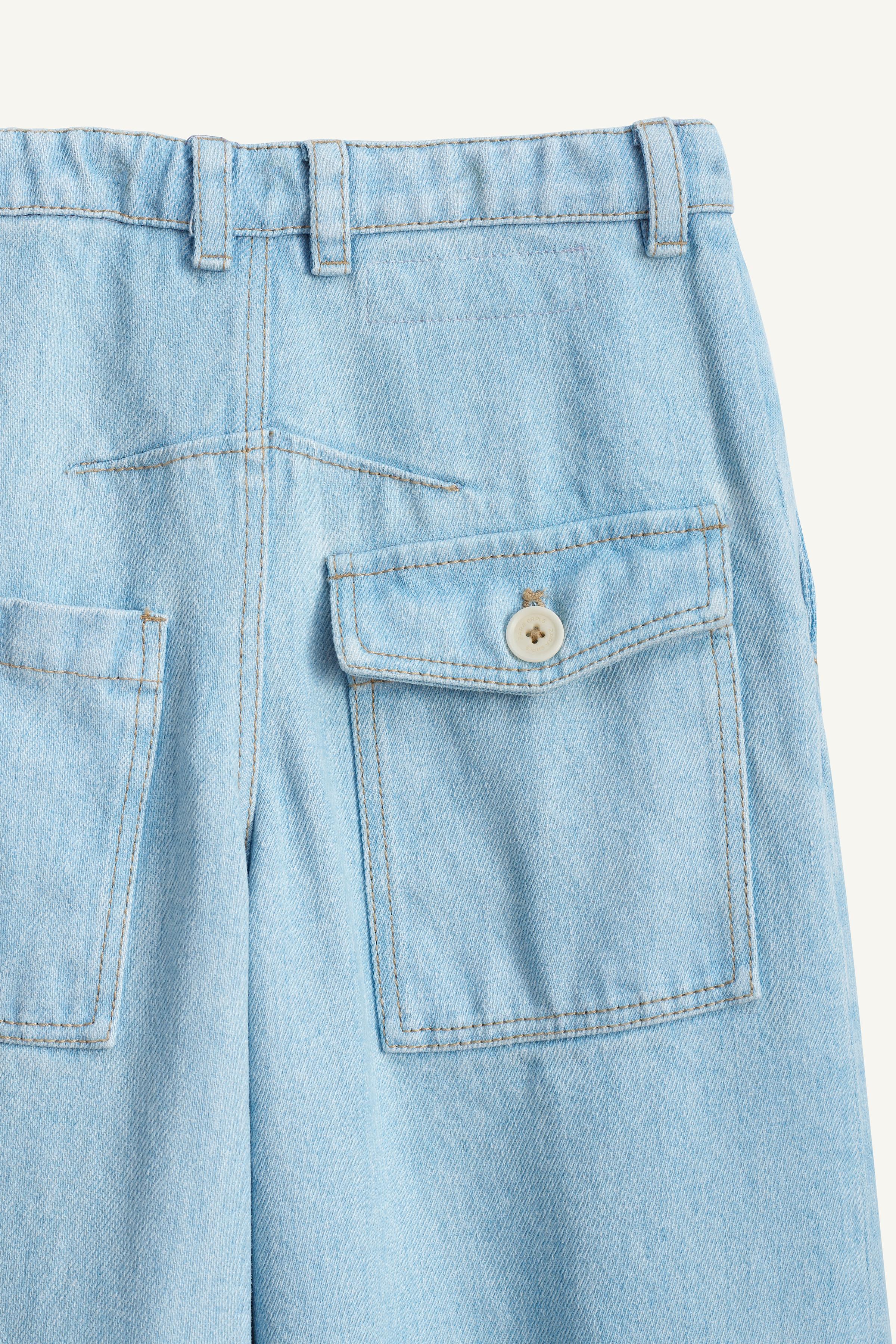 ☆ドイツ発*ZARA*新作*コントラストブロックデニム/BLUE☆ ☆ドイツ発*ZARA*新作*コントラストブロックデニム/BLUE☆ (ZARA