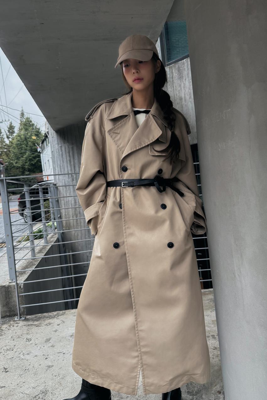 ZW COLLECTION 撥水加工オーバーサイズ トレンチコート 