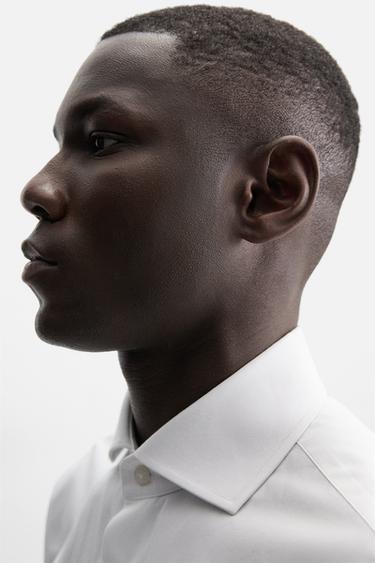 REGULAR FIT CUFFLINK SHIRT - White by Zara - Image 4