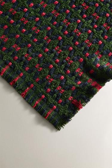 CROCHET CHRISTMAS THROW - Green by Zara - Image 2