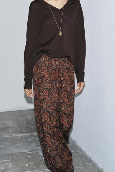 PANTALON BOUFFANT PAISLEY ZW COLLECTION - Multicolore de Zara - Image 3