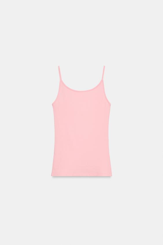 TOP À FINES BRETELLES - Rose de Zara - Image 4