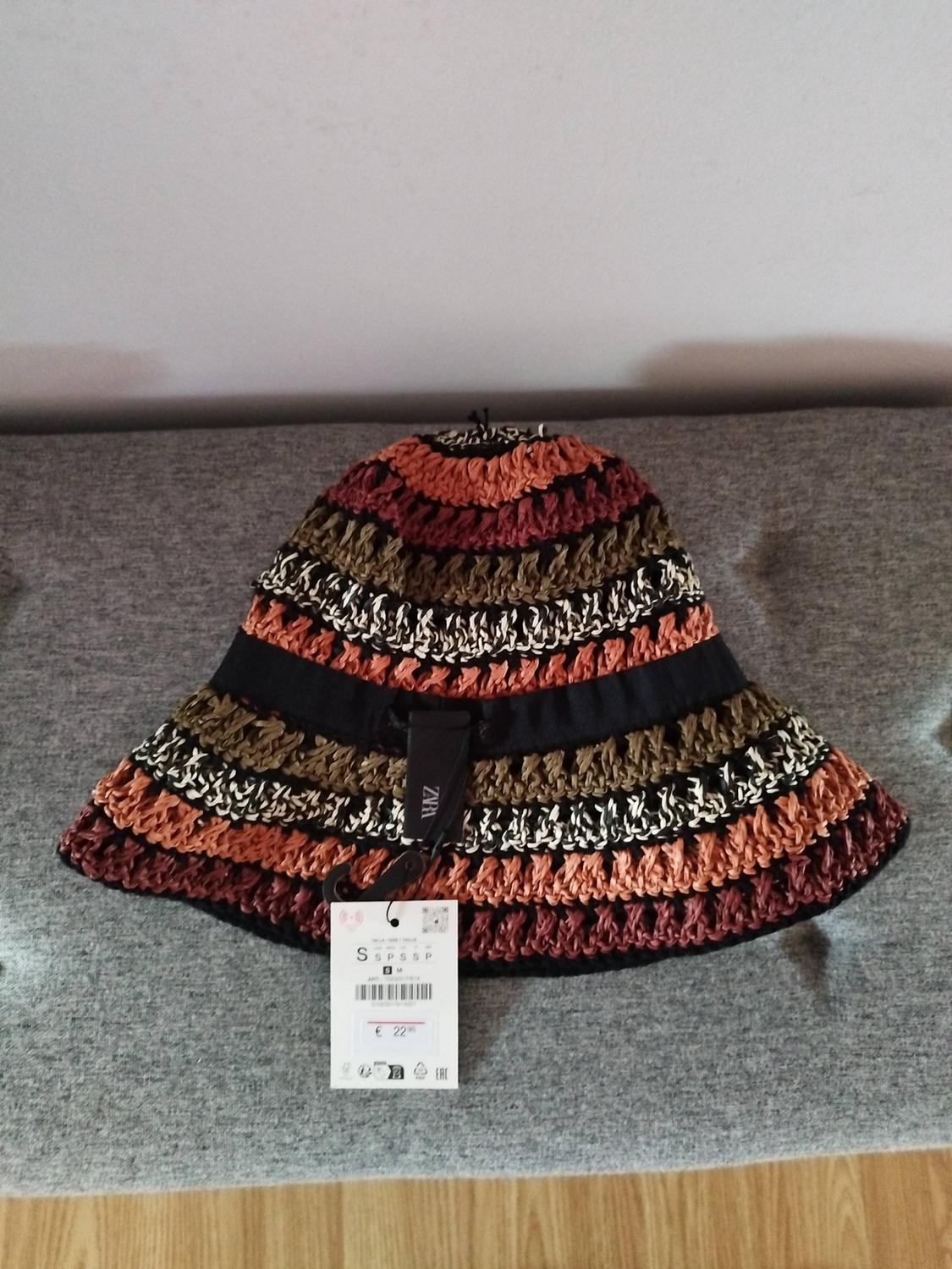 CONTRAST MIXED BRAIDED BUCKET HAT - Image 3