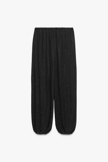 FLOWING BALLOON TROUSERS - Noir de Zara - Image 5