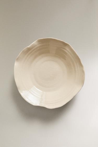 ENAMELLED CERAMIC TRAY - Cream by Zara - Image 2