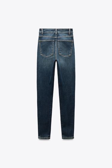 TRF HIGH-WAIST SKINNY JEANS - Navy blue by Zara - Image 5