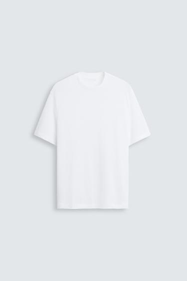CAMISETA PUNTO REGULAR FIT - Blanco de Zara
