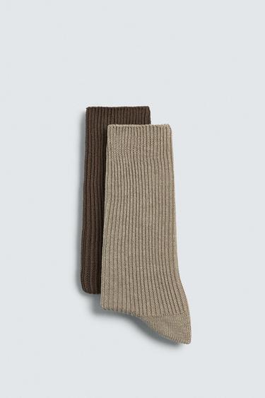 2-PACK OF RIBBED SOCKS - various by Zara