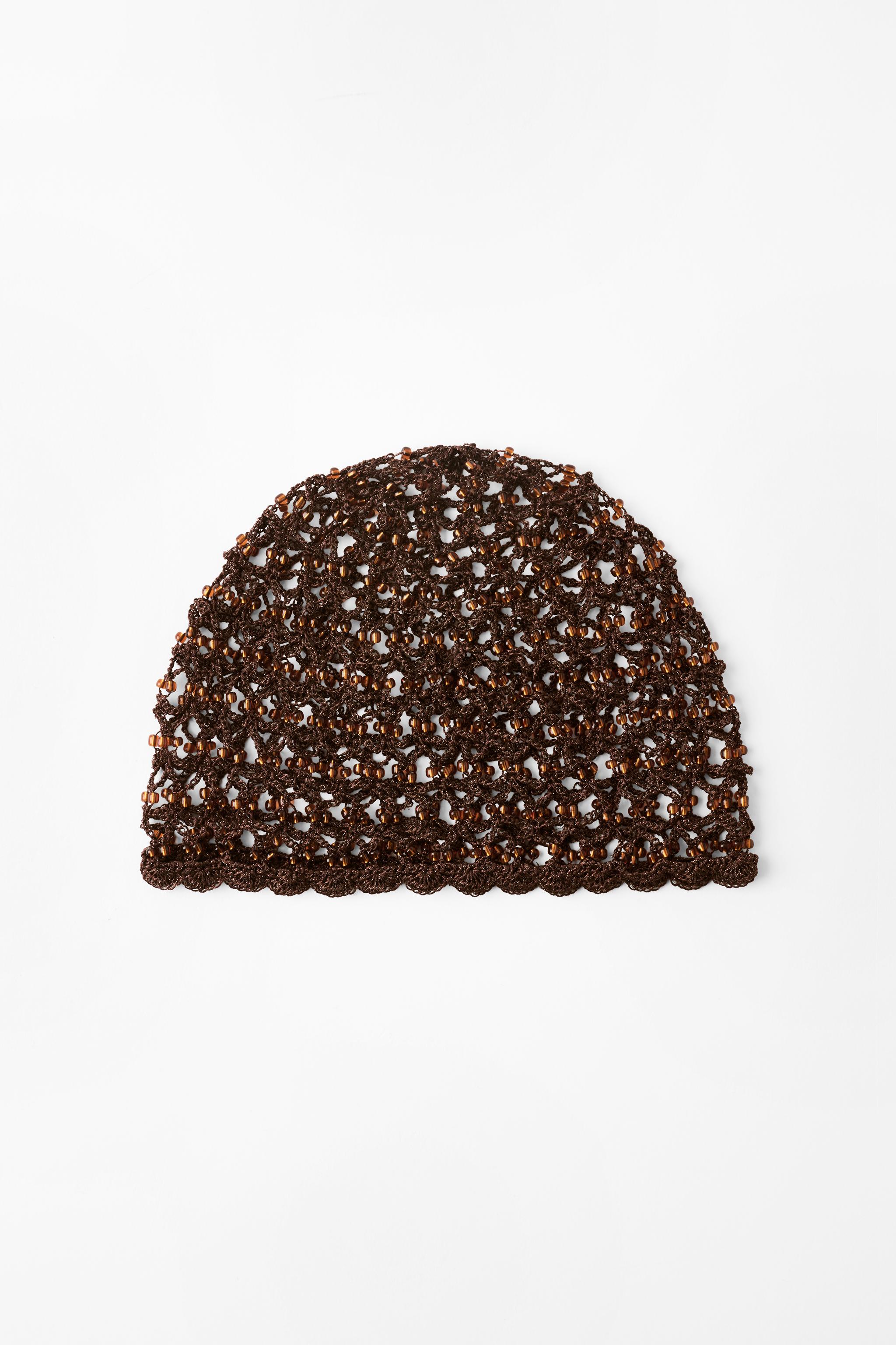 CROCHET BEADED SKULLCAP
