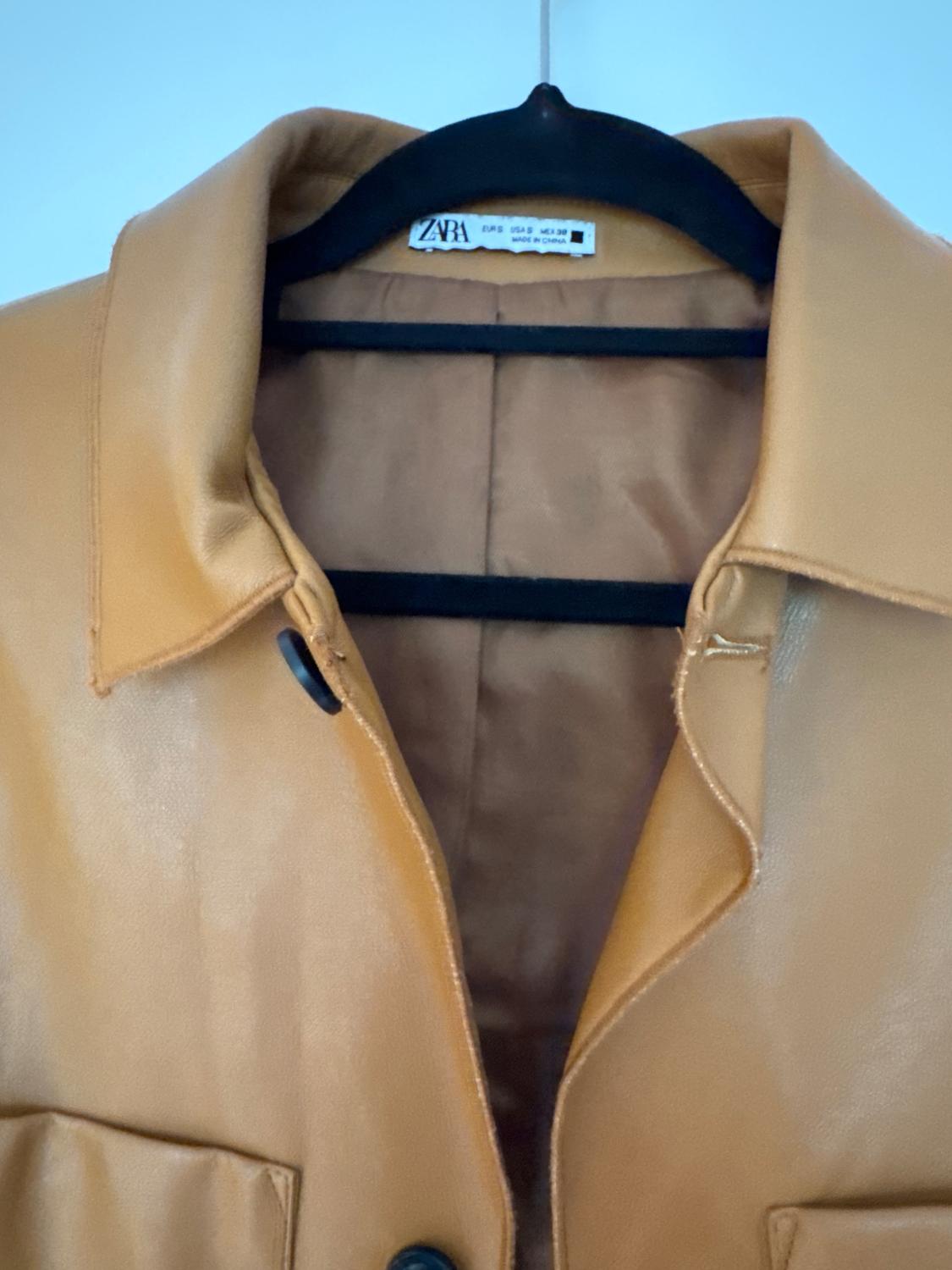 FAUX LEATHER OVERSHIRT - Image 3