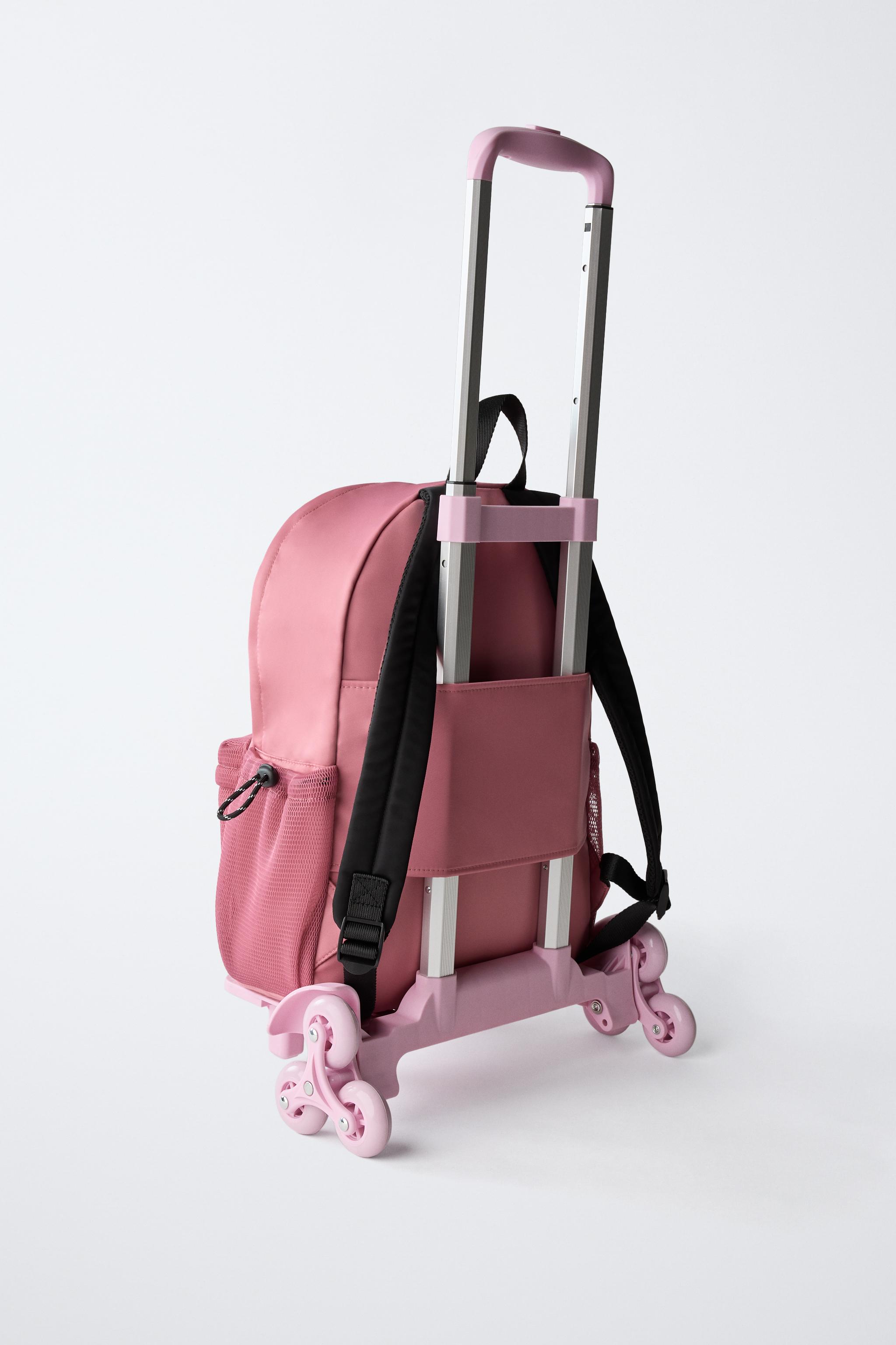 ★EMIS★ MESH BACKPACKPINK m1037_1334792 DOUBLE POCKET BACKPACK-PINK - EMIS
